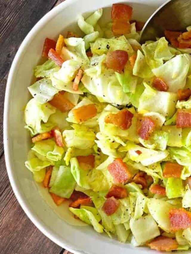 Cooking Cabbage with Bacon