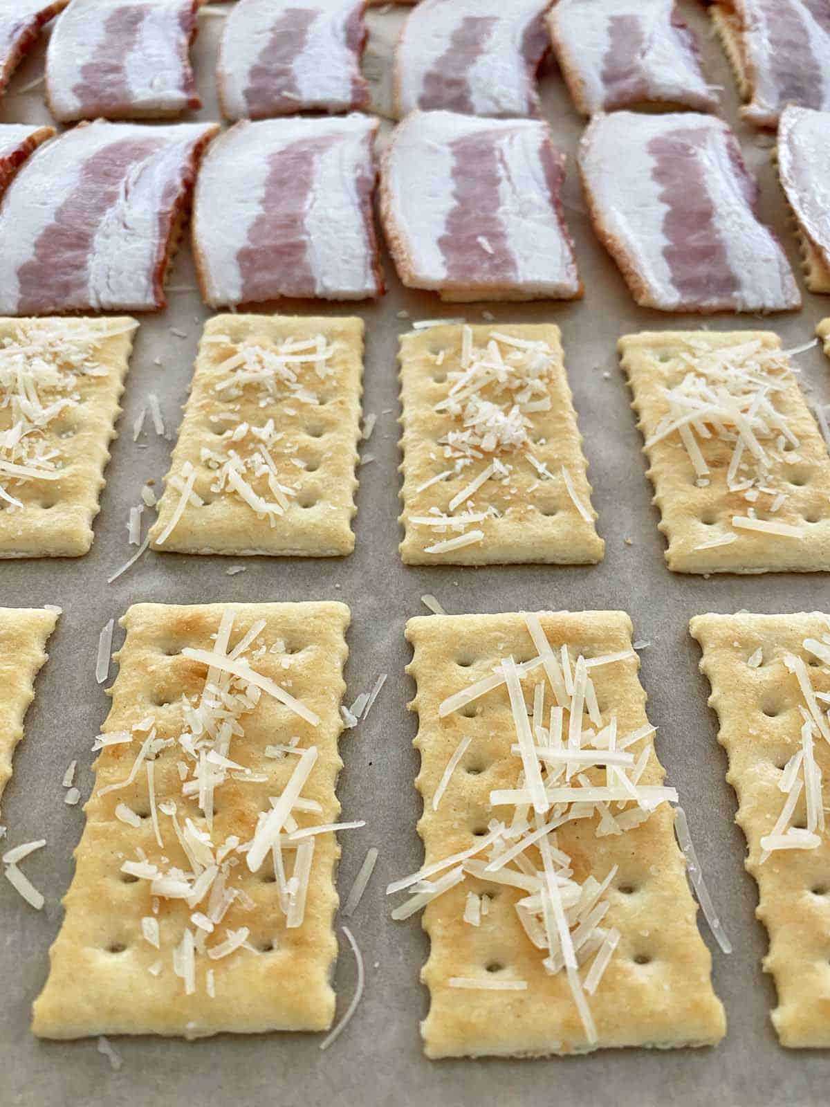 Parmesan Bacon Crackers - Bensa Bacon Lovers Society